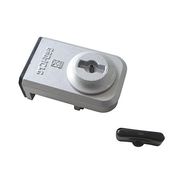 他サイト： ノムラテック ウインドロック サッシ用補助錠 シルバー N-1041の商品画像