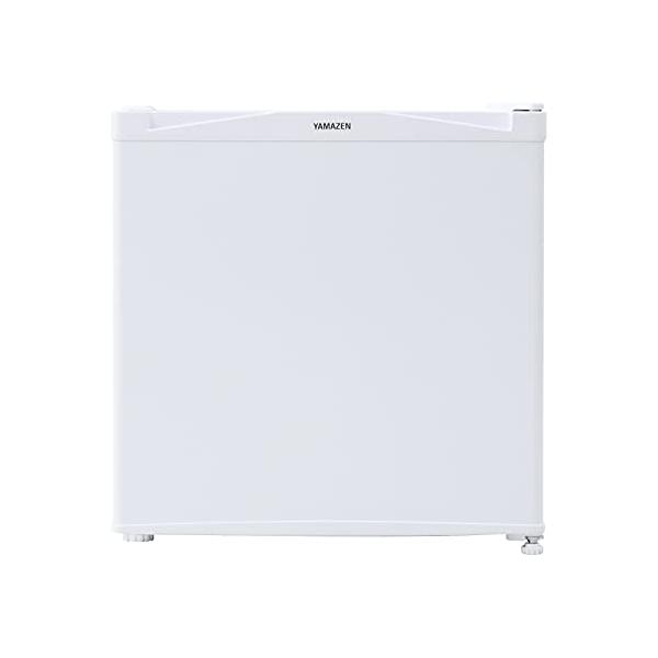 山善 冷蔵庫 46L 右開き YFR-51(W) ホワイト 一人暮らし 小型 1ドア 静音 省エネ 製氷スペース付き
