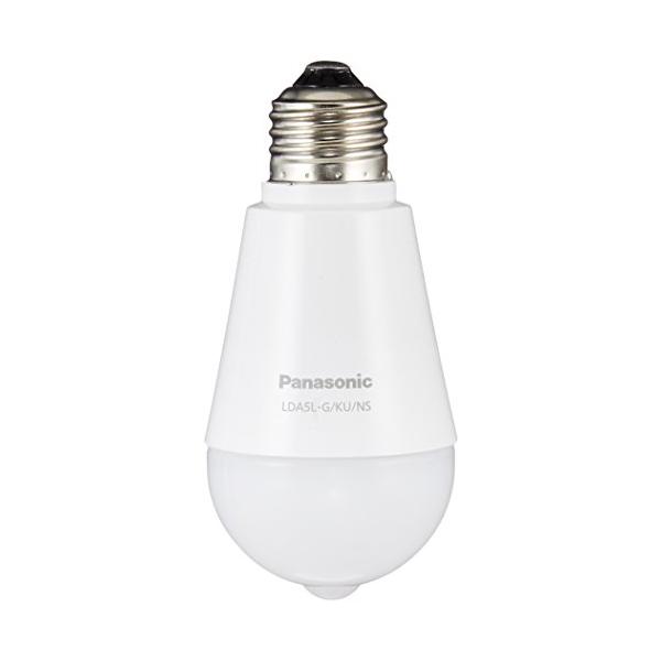 他サイト： パナソニック LED電球 E26口金 電球40形相当 電球色相当(5.0W) 一般電球・人感センサー LDA5LGKUNSの商品画像