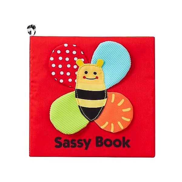 SASSY サッシー ふかふか仕掛け布絵本 みつばち キャラクター おもちゃ 知育玩具 赤ちゃん 乳児向け TYSA80962