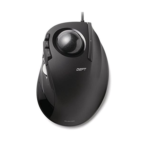 他サイト： エレコム USB マウス 有線 トラックボール 人差し指用 8ボタン ブラック M-DT2URBKの商品画像