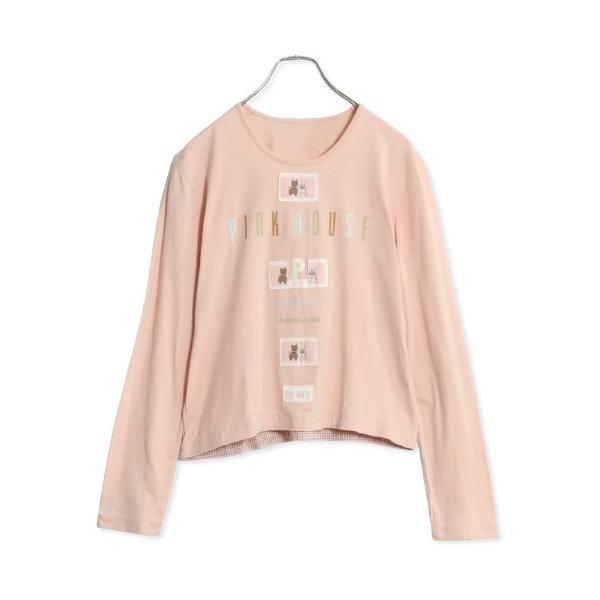 ピンクハウス☆ロゴプリントロンT 大きいサイズL ピンク系 z13105