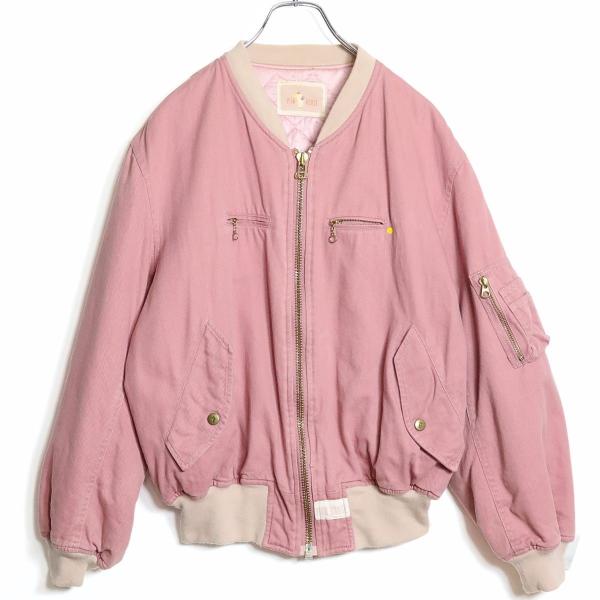 ピンクハウス☆刺繍付き♪ジップアップブルゾン ピンク系 裏