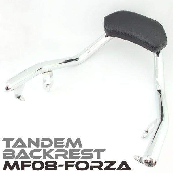 ホンダ フォルツァX Z MF08 メッキ タンデムバックレスト シーシーバー 