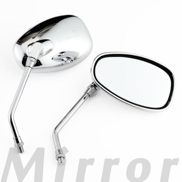 商品名■オーバルミラー メッキ商品説明■汎用のオーバルミラー左右セットです。■クロムメッキの高級感のあるデザインとなっております。■ミラー付け根部分は360度角度調整が可能です。■距離感の使い見やすい平面鏡を採用しております。商品詳細■材質...