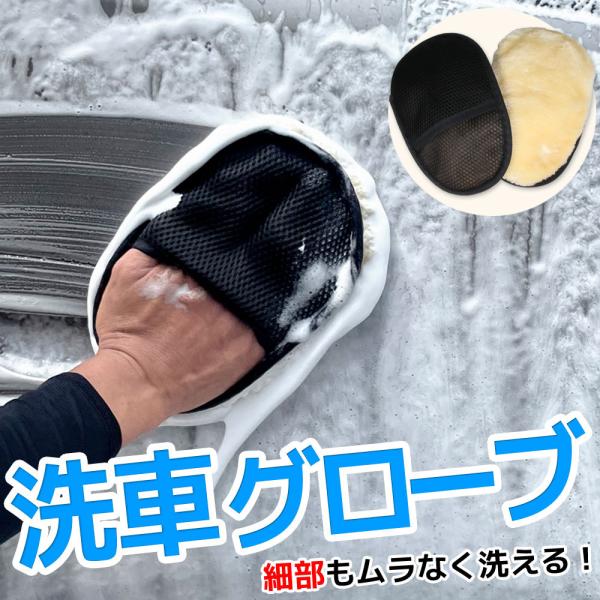 カーケア　ムートングローブ　洗車　から拭き　水拭き　車内　ガラス　ボディ　２枚