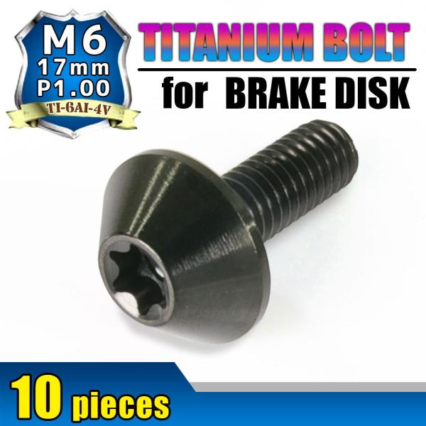 M6×17 P1.00 �`�^���{���g �u���[�L�f�B�X�N�{���g 10�{�Z�b�g 6mm 17mm �s�b�`1.0 �u���b�N �Ă��F�Ȃ� CB1300 CB1100 �`�^������ Ti-6Al-4V 64�`�^��