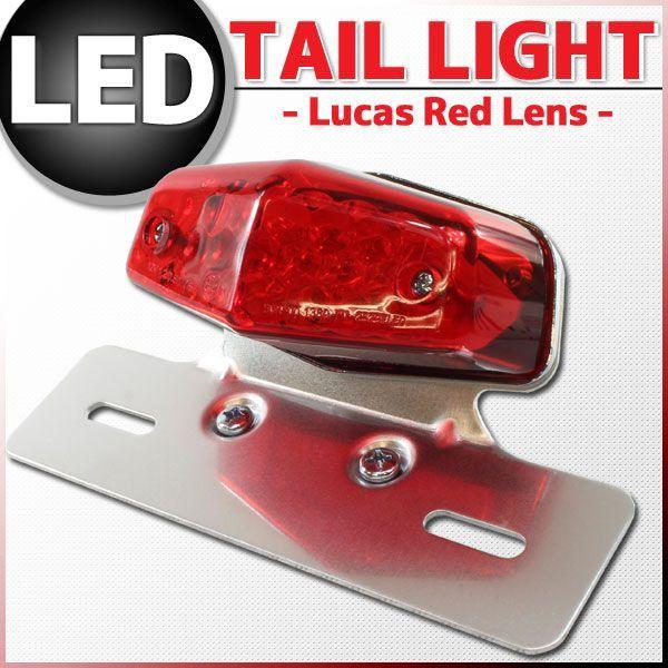 YAMAHA ルーカス LEDテールランプ レッドレンズ クローム YAMAHA ルーカス LEDテールランプ レッドレンズ クローム