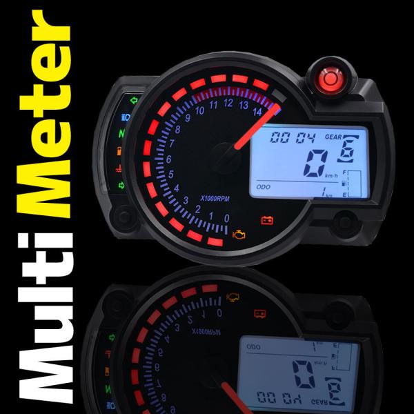汎用 バイク用 LCD マルチメーター デジタルスピードメーター 汎用 バイク用 LCD マルチメーター デジタルスピードメーター
