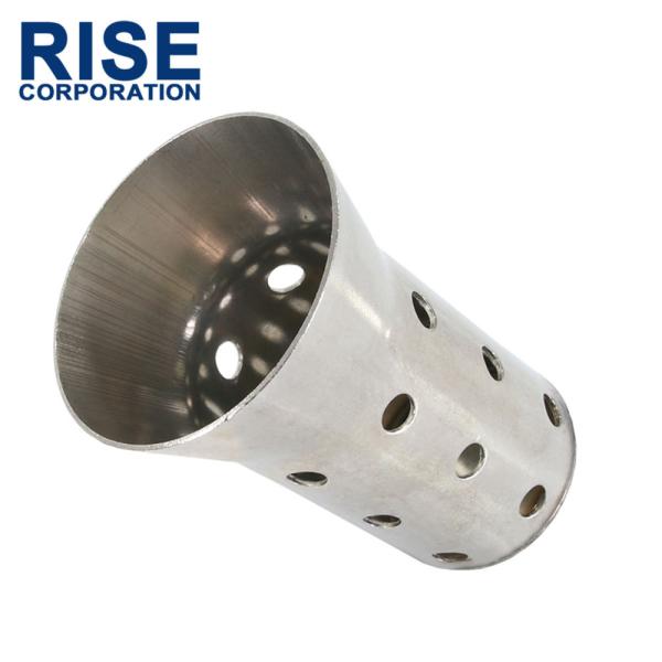 インナーサイレンサー 50mm 消音 ステンレス バッフル 差込用 汎用 Dタイプ バイク オートバイ マフラー 排気音 抑制 カスタム パーツ 交換 補修