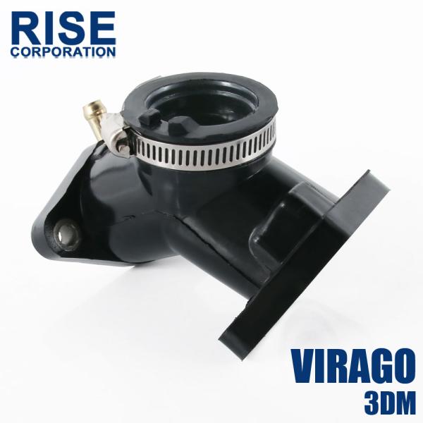 インテークマニホールド ヤマハ ビラーゴ XV250/S 3DM インシュレーター インマニ Oリング付属 社外品 吸気 パーツ バイク キャブレター 交換 部品