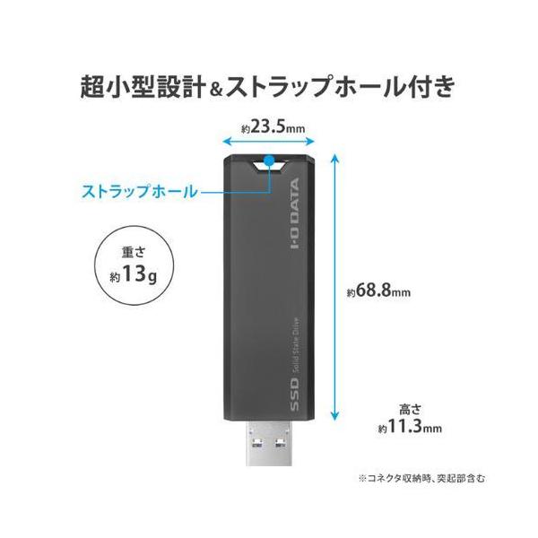 I-O DATA（アイ・オー・データ機器） スティック型SSD SSPS-US1GR/Y 外