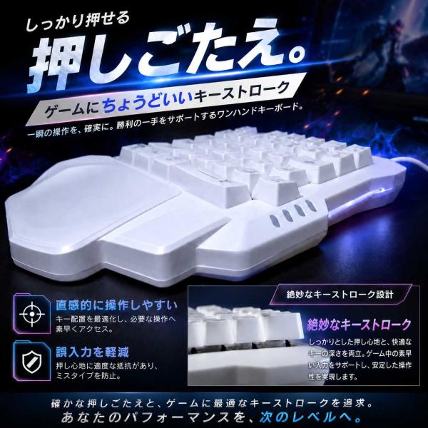 �Ў�Q�[�~���O�L�[�{�[�h �z���C�g �o�b�N���C�g USB�ڑ� �h���C�o�s�v 1.4m ���X�g���X�g �}���`���f�B�A�L�[���� FPS�Q�[�� �p�\�R�� [96912] ���i�摜3