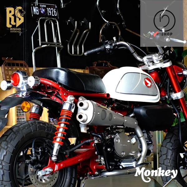 並行輸入品】RS ホンダモンキー125用 カスタムダブルガンマフラー 高