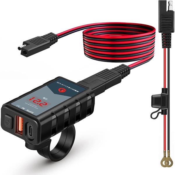 Usb 充電器 Amazon.co.jp: ZMAYASTAR バイク USB電源 USB充電器 USB2ポート