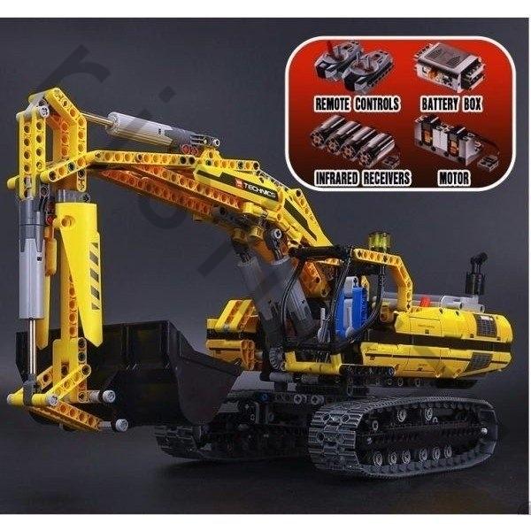 LEGOレゴ互換品 テクニック ブロック 8043互換 ラジコン ショベルカー  