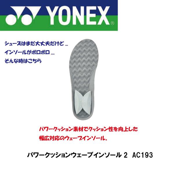 ヨネックス パワークッションウェーブインソール2 AC193