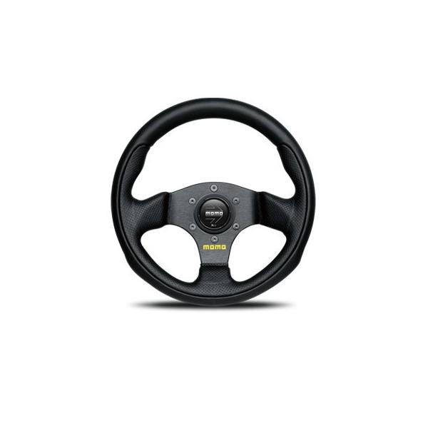 モモ　チーム　28パイ　momo team Momo Team Steering Wheel, Black Leather with Black Centre 280mm