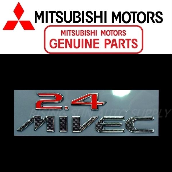 三菱 純正 エンブレム 2.4 MIVEC マイベック 赤 MITSUBISHI 三菱 純正 エンブレム 2.4 MIVEC マイベック 赤 MITSUBISHI