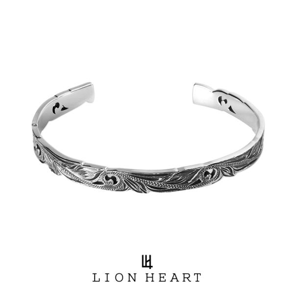 ライオンハート HAWAIIAN カットアウトバングル サージカルステンレス (手首周りサイズ 14cm〜17cm前後) 03BA018ASV LION HEART メンズ