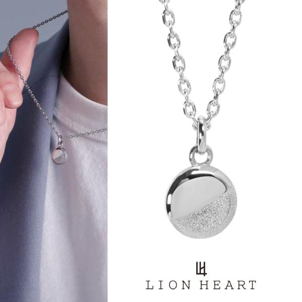 ライオンハート LH-1 “SAND” サークルネックレス  サージカルステンレス316L 金属アレルギー対応 03NE060ASV LION HEART