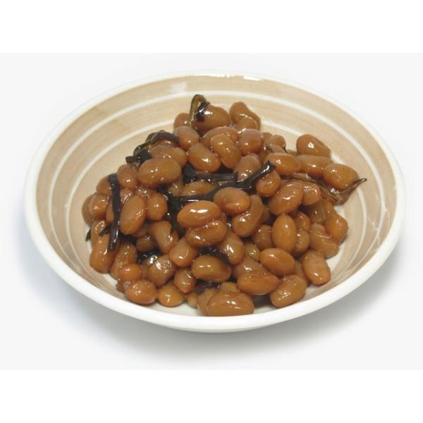 昆布と合わせた煮豆です。非常に食べやすい上品な甘さです。