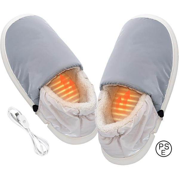 【30秒で速暖】暖かさをキープできる電気スリッパです。炭素繊維ヒーターを内蔵し、低温40℃、中温45℃、高温55℃の3段階で温度調整が可能です。電源を入れると、わずか30秒で温かくなり、じんわりと暖かくなれ、快適な暖かさを提供し、足先から足...