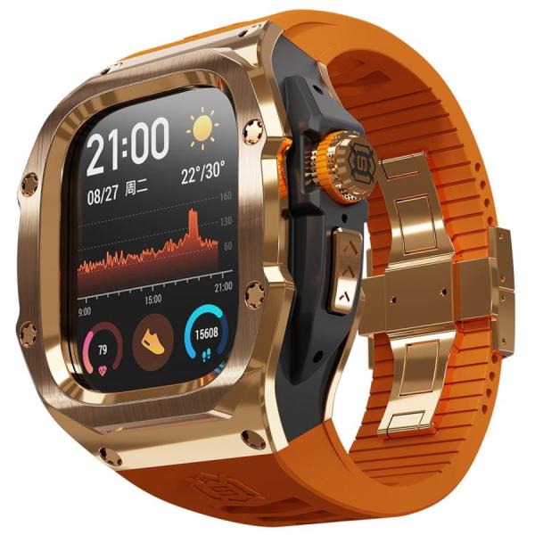 コンパチブル Apple Watch Ultra/Ultra 2対応 49mm専用バンド アップルウォッチ Ultra/Ultra 2対応 交換バンド タリー保護 エッジ保護 耐衝撃 傷防止 メンズ