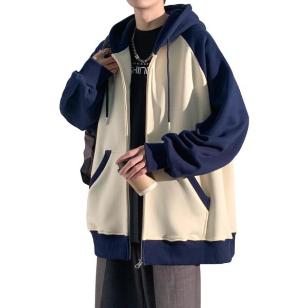 ジップ パーカー 秋服 メンズ スポーツウェア 大きい サイズ おしゃれ 厚手 人気 ジャケット スポーツ フード 付き オシャレ トレーナー カジュアル