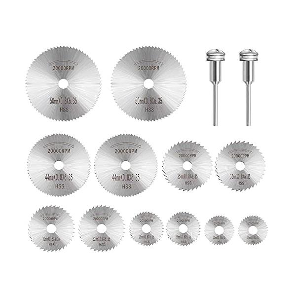 パッケージ パッケージには、2 x 22 mmのこぎり刃、2 x 25 mmのこぎり刃、2 x 32 mmのこぎり刃、2 x 35 mmのこぎり刃、2 x 44 mmのこぎり刃、および2 x 50mmのこぎり刃が含まれます、2x3.175m...