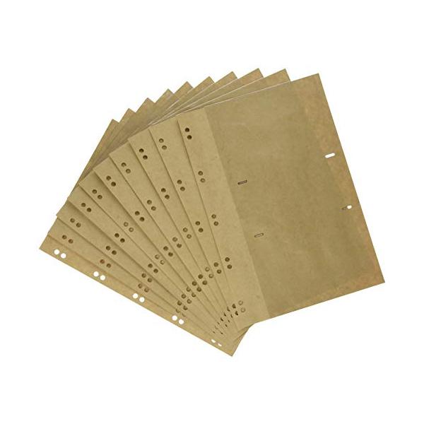 本体寸法:タテ280*ヨコ190mm規格:KG判2段ポケットポイントシール台紙(クラフト)10枚(写真収納枚数1枚にKG判4枚)10穴タイプナカバヤシのバインダー式アルバム専用替台紙規格サイズ:280*190mmのバインダー式10穴対応のポ...