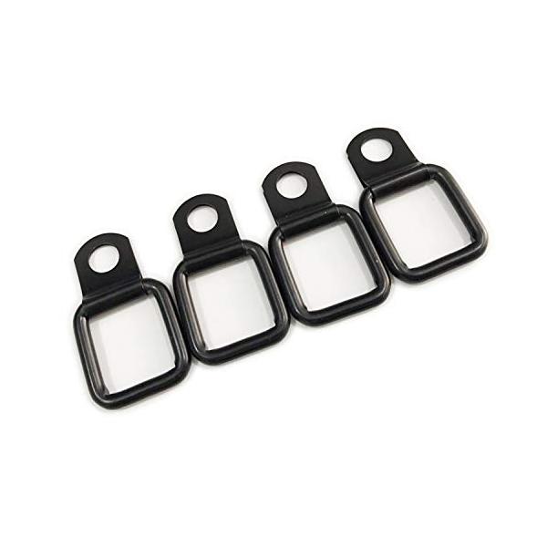 カーゴフックは、トラックの荷台やSUV、バンなどの車両で荷物を固定するために便利なアイテムです。Dリング付きのスクエア型デザインで、荷物ネットやタイダウンベルトと組み合わせることで、しっかりと荷物を保持し、走行中のズレや落下を防ぎます。サイ...