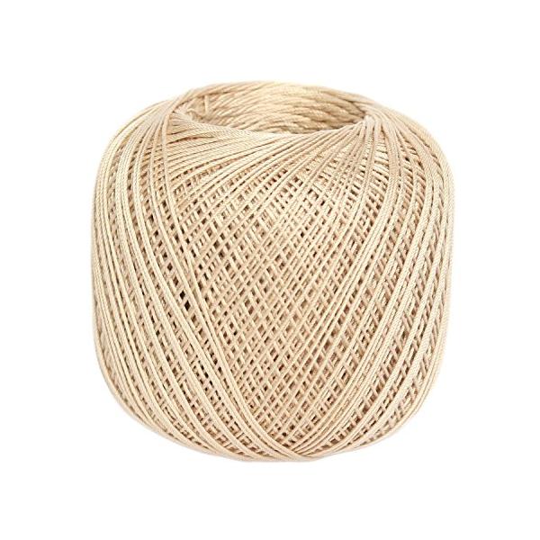 色：ベージュ系素材：綿100%対応の針：レース針0号*かぎ針2/0号サイズ：約218mしなやかで細く，編みやすいレース編み用の糸。一世紀にわたる綿糸作りの実績と経験をもとに、編みやすさ・美しい光沢感・風合いの良さなど上質素材の魅力を最大限に...