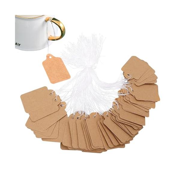 約100枚セット 100枚の値札タグがセットになっていることで、多くの商品に対応することができます。約4.8cmの長さ、約3.0cmの幅は、商品に十分な情報を表示するために必要なスペースを提供します。小売業やハンドメイドのビジネスにおいて、...