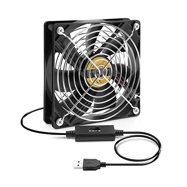 パソコン、ps4、Lan無線ルーター、外付けHDDなど様々な電子機械を冷却するUSB ファンです。シンプルなデザインで、DIYにも最適。3段階回転スピードの調整できるため、ご利用環境により、騒音及び風量の調整も可能になります。デュアルボール...