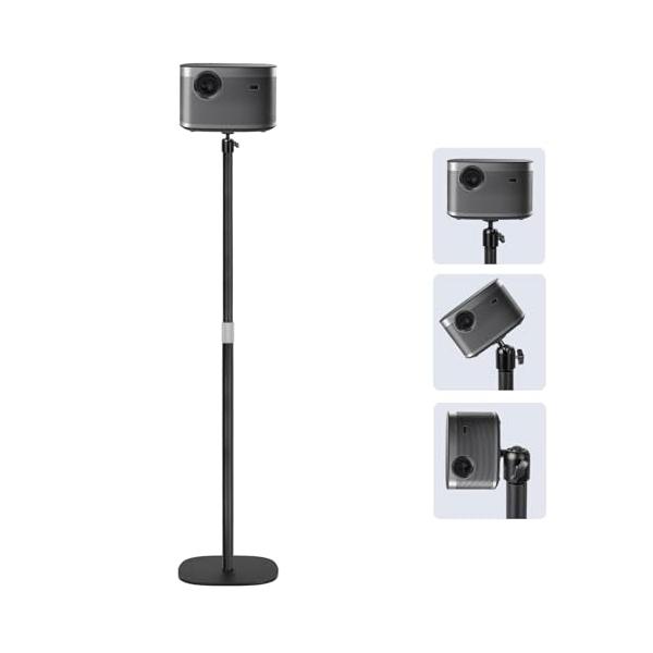 あらゆる面で柔軟な調整: このパンチルト プロジェクター スタンドは、水平方向と垂直方向の 360 度回転をサポートしており、ユーザーは投影角度を自由に調整して、さまざまな視聴やオフィスのニーズに適応できます。画面の高さや角度を調整する必要...