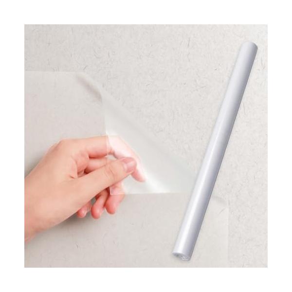 ペットのひっかきキズや汚れから壁紙を守る 中粘着タイプなので貼り直し可能 トイレ、洗面所、リビングなどあらゆる壁紙に貼れる ハサミでお好みの長さにカットOK  サイズ：約 幅 44.5cm * 長さ 2.5m(1個 ) ペット用品:猫:しつけ用品