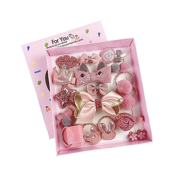 18点セット カラフル、デザイン豊富左右どちらにも付けられるベビーヘアクリップ18点セット かわいいデザイン リボン、花、ウサギ、キャンディ、クラウンの大人気デザイン&amp;デコレーションから選べるヘアアクセサリーセットです。 使用便利 ...