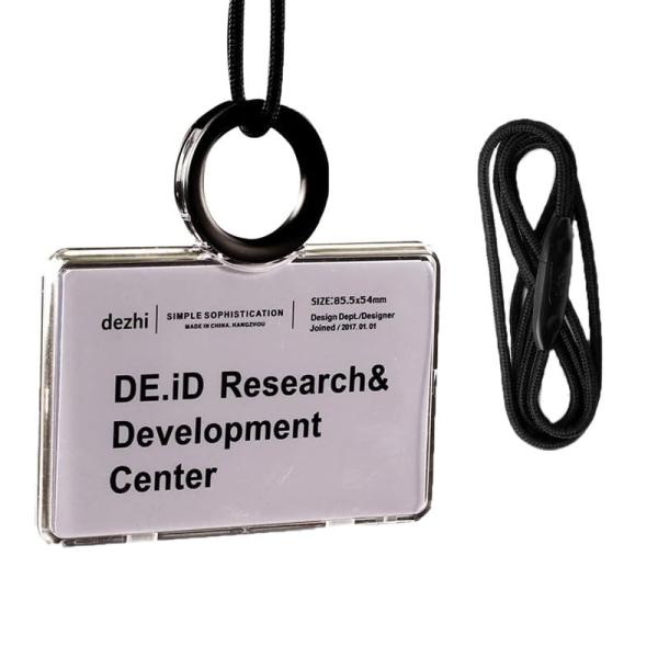 サイズ：90mm*60mm*7mm 重さ：30g/個　ストラップサイズ：90cm*1cm　材質：ABS樹脂クリアタイプで、両面使用できます。裏表表記のカードや２枚入れでの便利な使い方などクリエイティブにお使いいただけます。首掛けストラップ付...