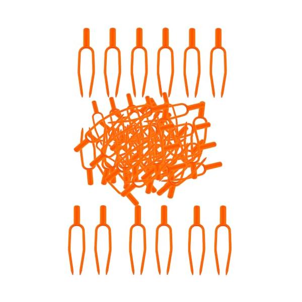 プラントクリップ スイカやイチゴ、メロン、などのつるを固定するために使用され、植物のつるが畑に均等に分布するように導き、空間利用を最大化し、植物に均等に日光が当たるように成長期を調節します。 多機能型 植物の成長を合理的に計画することができ...