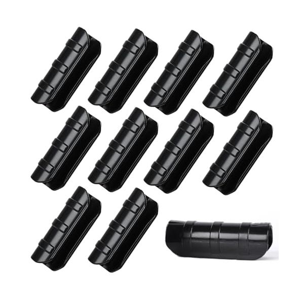 物置固定クリップ サイズ：8x2.5cm、カラー：ブラック、材質：ABS，10個セット。使いやすさと耐久性：耐久性に優れ、長時間の使用にも変形や破損の心配が少なく、安定した固定が可能です。人間工学に基づいたデザイン：人間工学に基づいたデザイ...