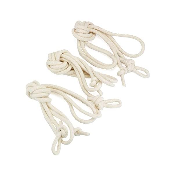 木のカンタンこまに標準搭載の独楽ひもで、より(ねじれ)がないタイプになっています。右巻き、左巻き、右利き、左利きでも問題なく使えるこま紐です。多くのこま紐が寄り紐となっていて左利きやうち投げ 女投げ の逆時計回りに紐を巻くと新品でもすぐにほ...