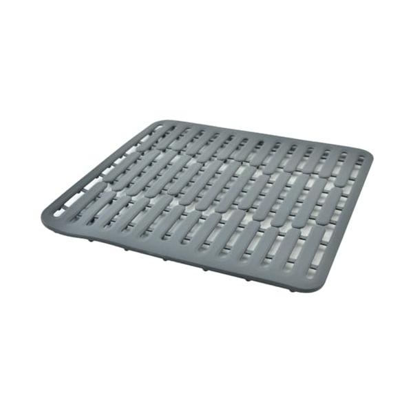 シンクや食器を保護 流し台の中に設置し、キズや衝撃から守るシンクマットです。一時的に食器を乾燥させておく置き場にもなります。 滑り止め加工＆通気性抜群 底面は突起デザインで、滑り止め加工と通気性の良いデザインで、水切れがよく速乾性に優れてい...