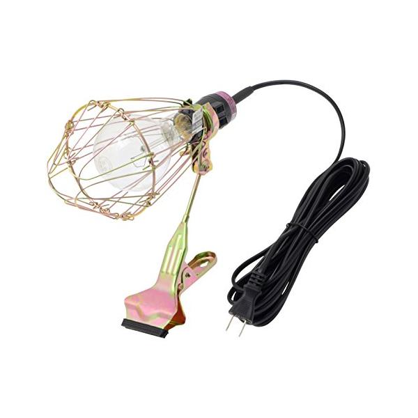 サイズ：200W (耐震球)屋内用電源:AC100V 50/60Hz、適用電灯の定格消費電力:250W、付属ランプの消費電力:200W口金サイズ:E26、コード長:約5m、クリップ能力(最大):パイプφ48mm/角材 厚さ40mm製造国:中...