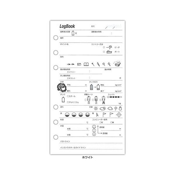 楽しかったダイビングシーンが蘇る 表にはデータを、裏にはコメントを書けるスペースが充分に用意してあります。サイズ：幅 9.5 * 長さ 17 ｃｍシート：各色40枚入りカラー：ブルー・ホワイト・レモン・ピンク・グリーンスポーツ&amp;アウ...