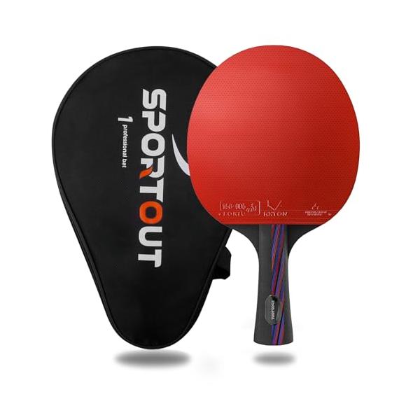 *スキルを磨く:プロの卓球パドルは、基本的なストロークを学び、ボールコントロールを完璧にします。このパフォーマンスレベルの卓球ラケットは、卓球の試合を次のレベルに引き上げたいプレーヤーのために設計されています。*7層の木材:7層の木材が卓球...