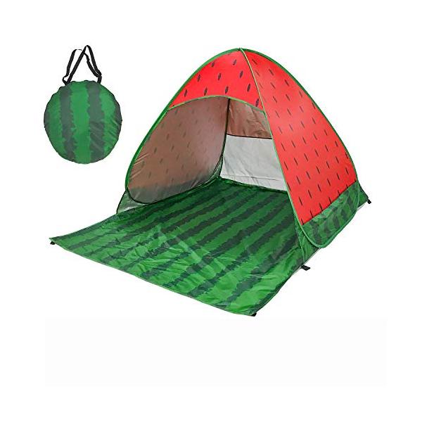 5秒で出来&amp;組み立て不要 わずか５秒で広かる簡単ポップアップテントです 女性・子供でも簡単に設置ができ。専用キャリーバッグ付きだから、使わない時は折り畳んでコンパクトに収納し、どこでも持ち運びもとっても便利です。 紫外線95％以上遮...