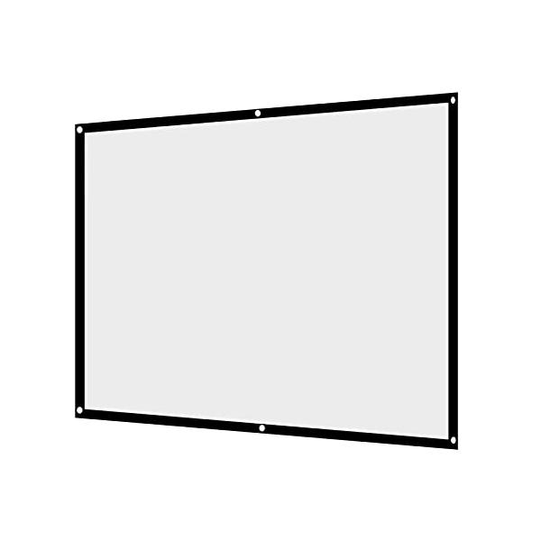 プロジェクターカーテン Bewinner 60-100インチ 43 プロジェクションスクリーン 携帯便利 折り畳み式 しわなし プロジェクタスクリーン(100インチ)家電＆カメラ/テレビ・レコーダー/アクセサリ/プロジェクターアクセサリ/ス...