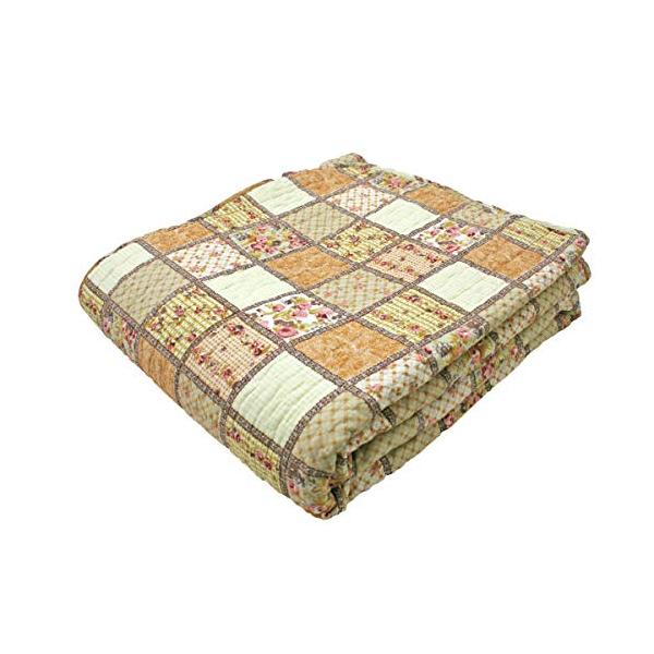 サイズ：約190*190cm　正方形素材／表地：綿100％、裏地・中わた：ポリエステル100％　※生地巾の都合で生地にハギ 繋ぎ が入ります。ご容赦くださいませ。製造国：中国製ご家庭でのお洗濯可能 ※洗濯ネットをご使用下さい。 ※乾燥機・塩...