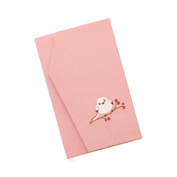 *?ふわふわとした姿が愛らしいシマエナガの刺繍が施された、華やかで上品な慶事用ふくさです。縁起の良いモチーフと伝統工芸の技が融合した、特別なシーンにふさわしい一枚です。*?生地には、「能登ちりめん」 を使用。繊細なシボと滑らかな質感が高級感...